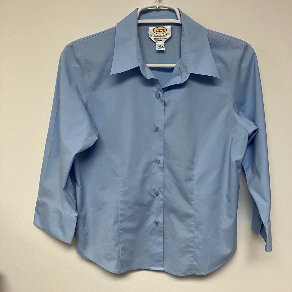 Talbots, Light Blue Stretch Shirt, 6P